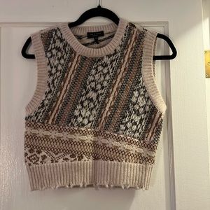 Rag & Bone Wool Cropped Sweater Vest